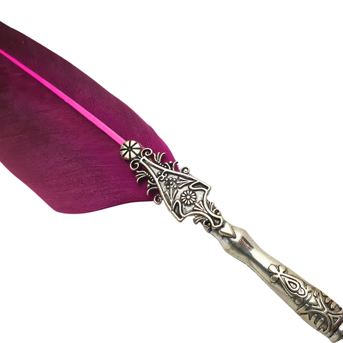 Caneta Tinteiro Simples Pena Rosa Caneta Tinteiro Simples Pena Rosa